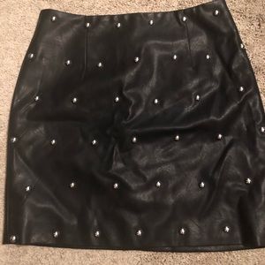 Leather skirt